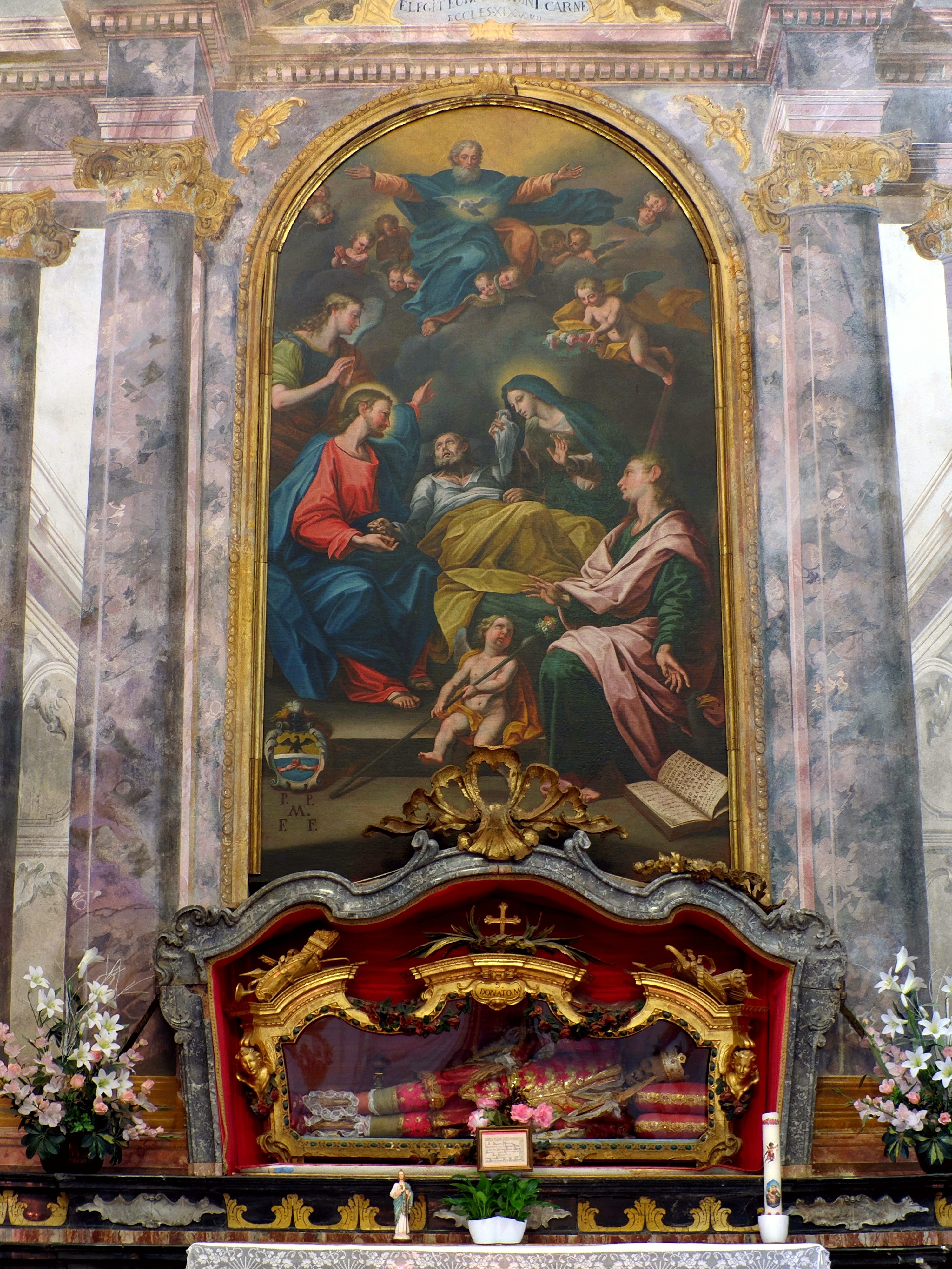 Madonna del Sasso (Verbano-Cusio-Ossola, Italy) - Altar of St. Joseph in the Sanctuary of the Virgin of the Rock - Full resolution picture